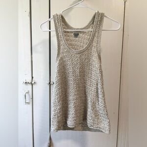 Aerie Cream Knit Tank Top